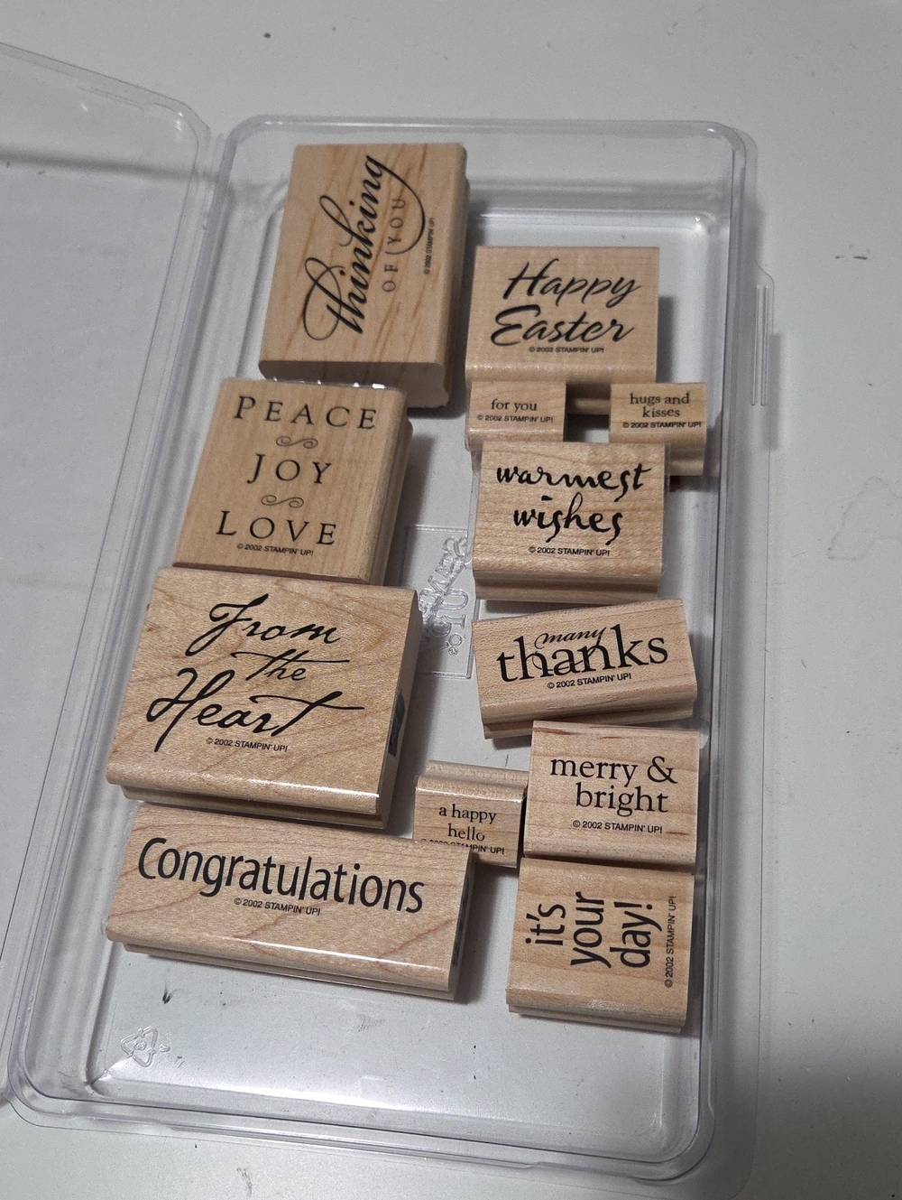 All Year Cheer 1 Sentiments  Stampin Up rubber stamp set